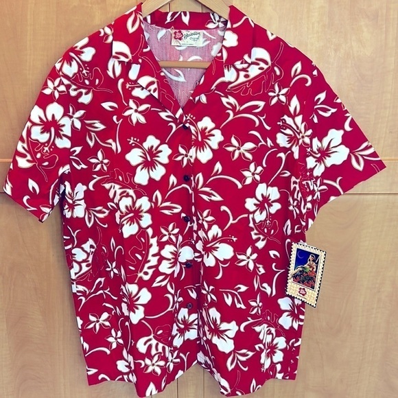 Hilo Hattie Tops - VINTAGE Ladies Aloha Hawaiian Shirt NWT Size Medium